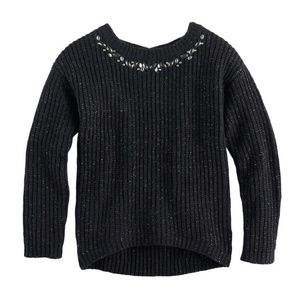 Sugar Rush Black Embellished Sweater